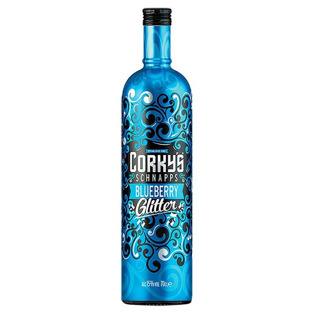 CORKY'S BLUEBERRY GLITTER 70CL